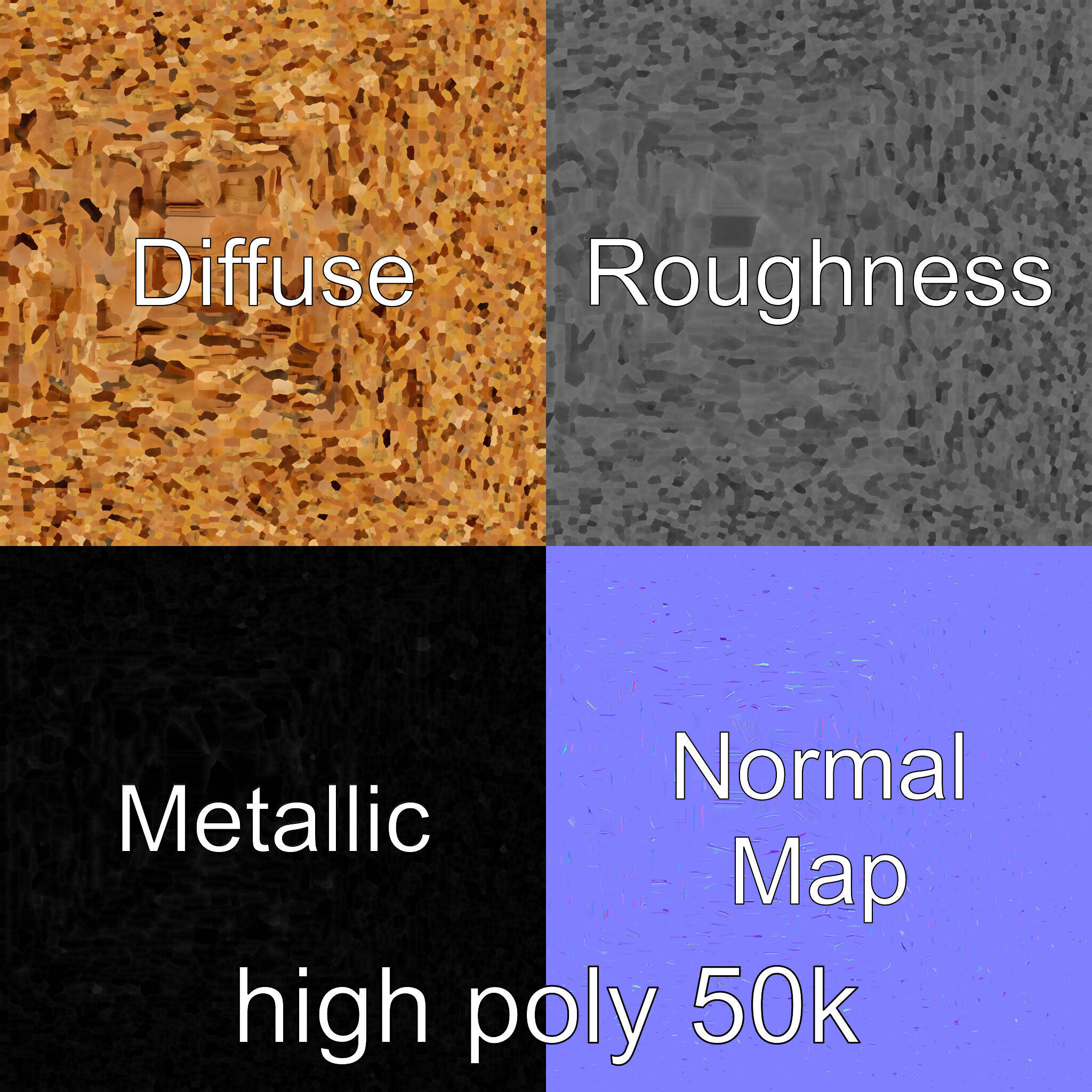 Ancient Egyptian Sarcophagus Sculpture model pack Low-poly 3D model_1