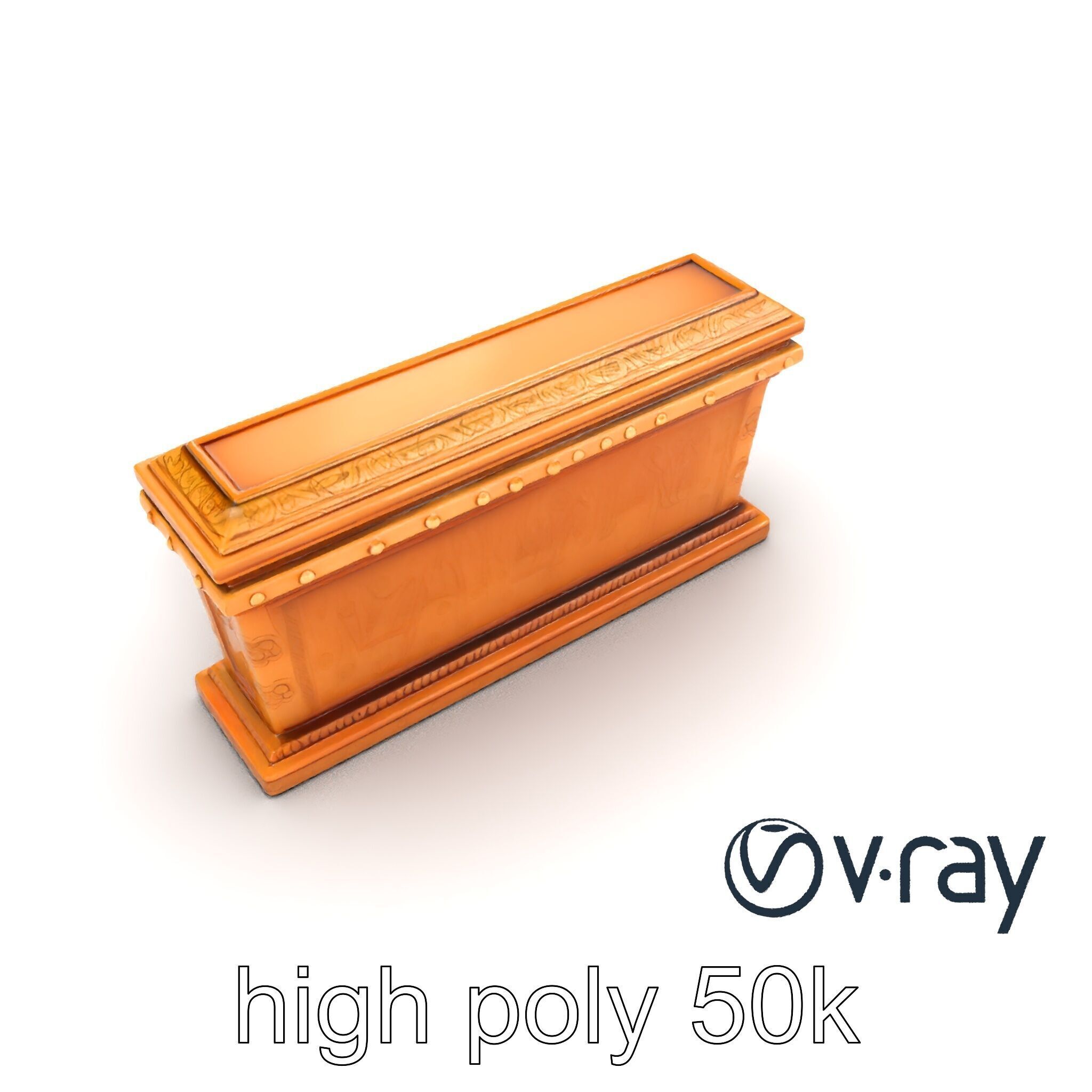 Ancient Egyptian Sarcophagus Sculpture model pack Low-poly 3D model_20