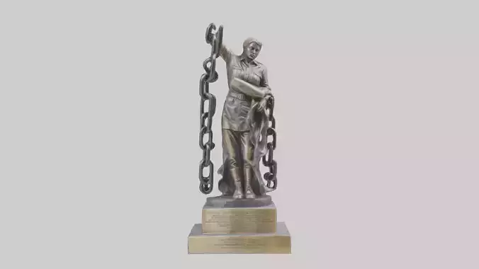 Chain of Freedom Statue Model
