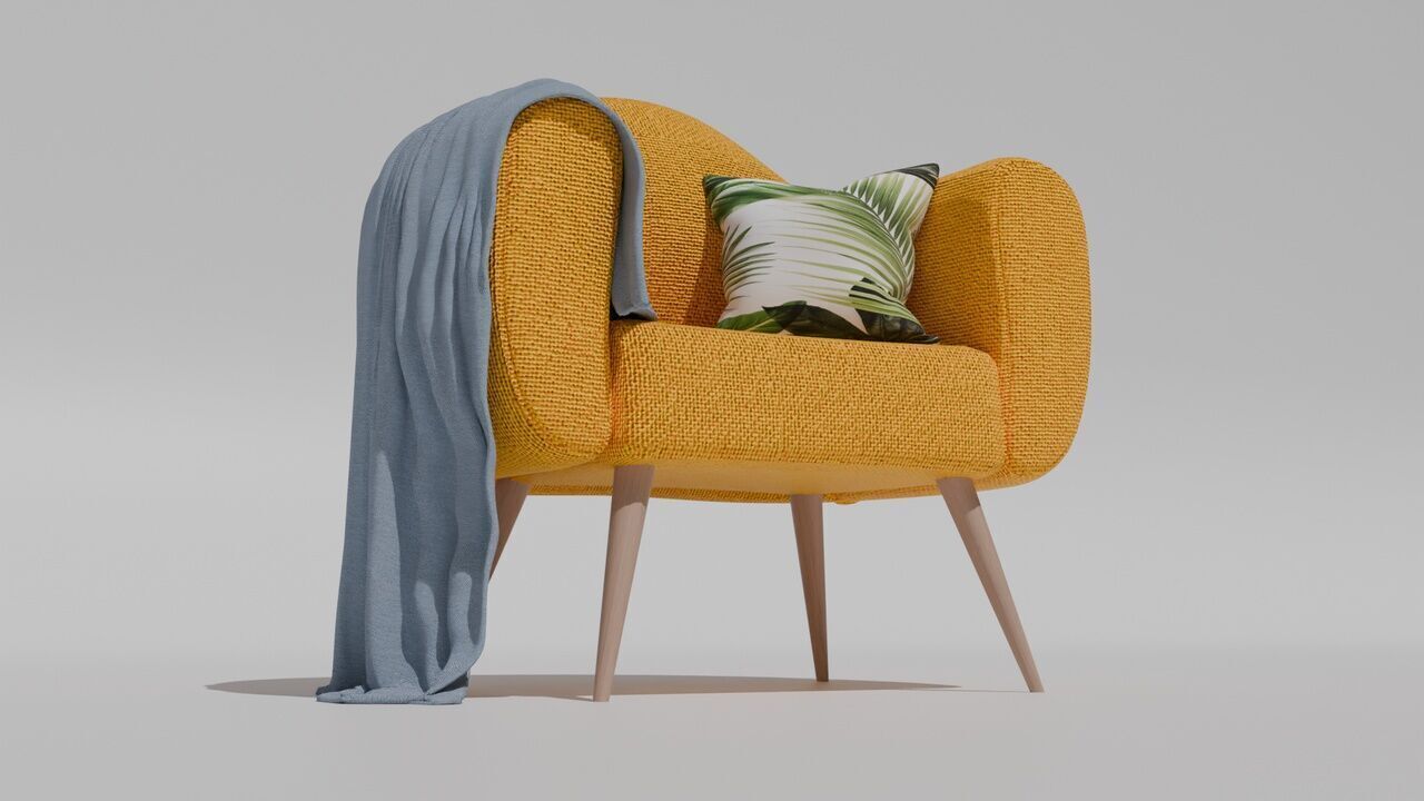 Sofas  Armchairs and chairs PACK Low-poly 3D model_10