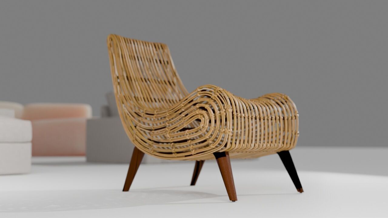 Sofas  Armchairs and chairs PACK Low-poly 3D model_18