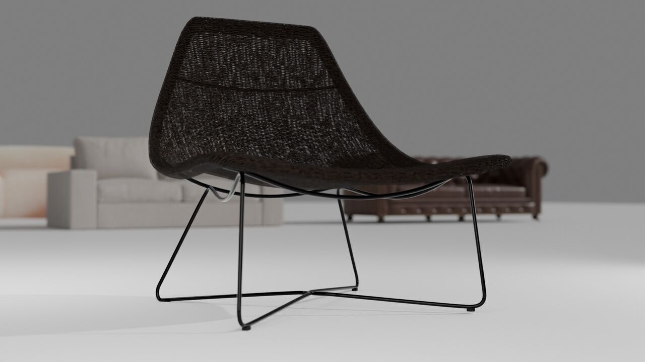 Sofas  Armchairs and chairs PACK Low-poly 3D model_11