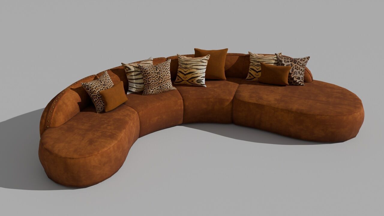Sofas  Armchairs and chairs PACK Low-poly 3D model_8