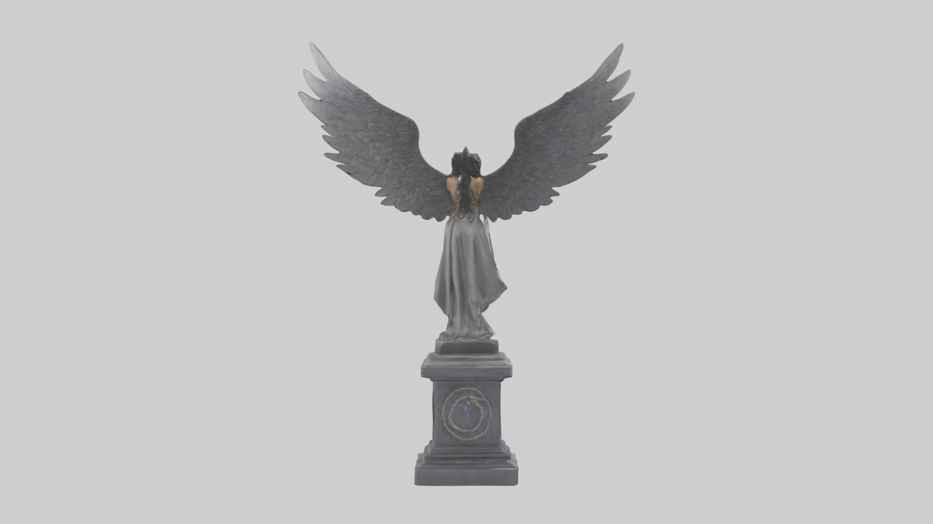 Chained demon model Low-poly 3D model_29