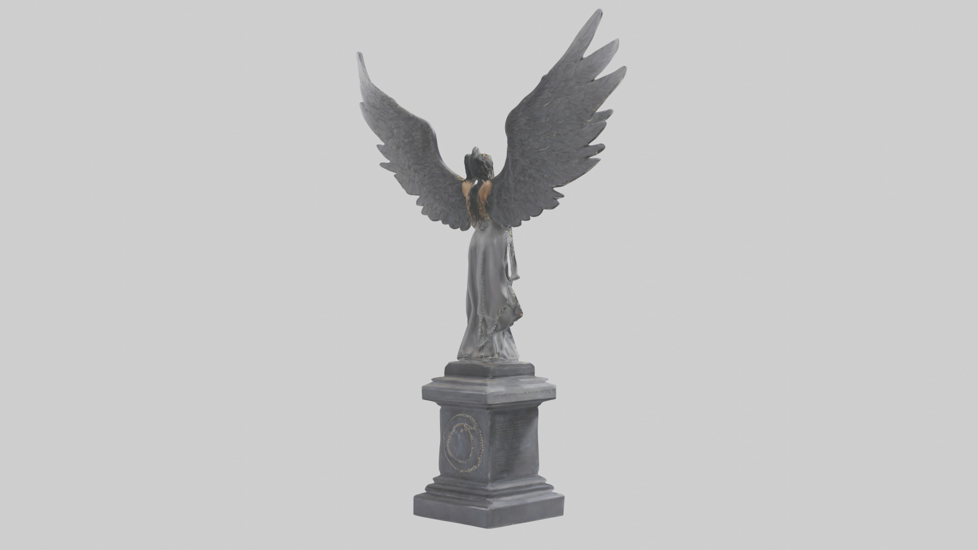 Chained demon model Low-poly 3D model_31