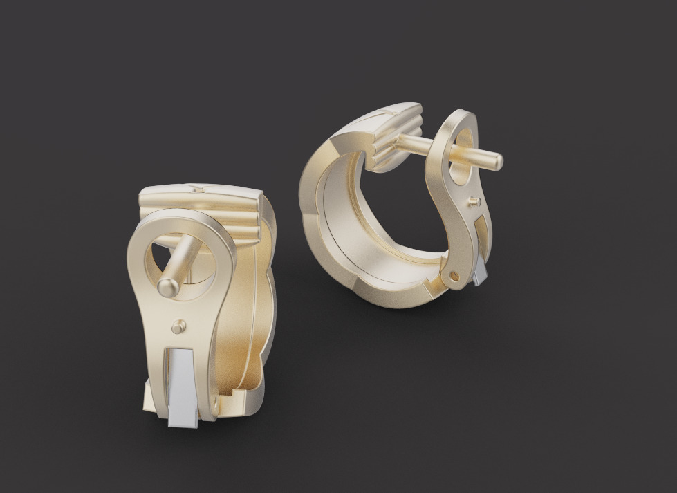 Earrings 30549 3D print model_2