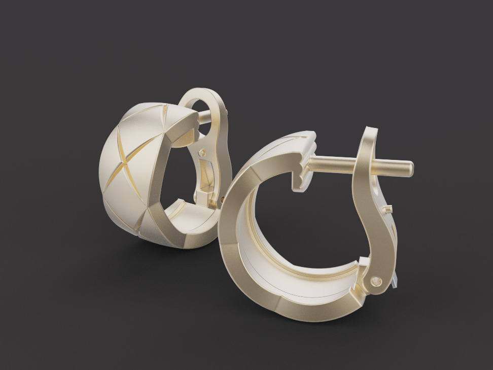 Earrings 30549 3D print model_1