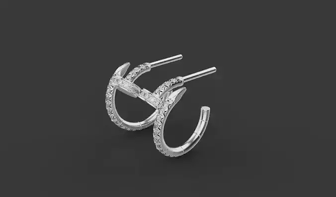 Nail Earrings 30485