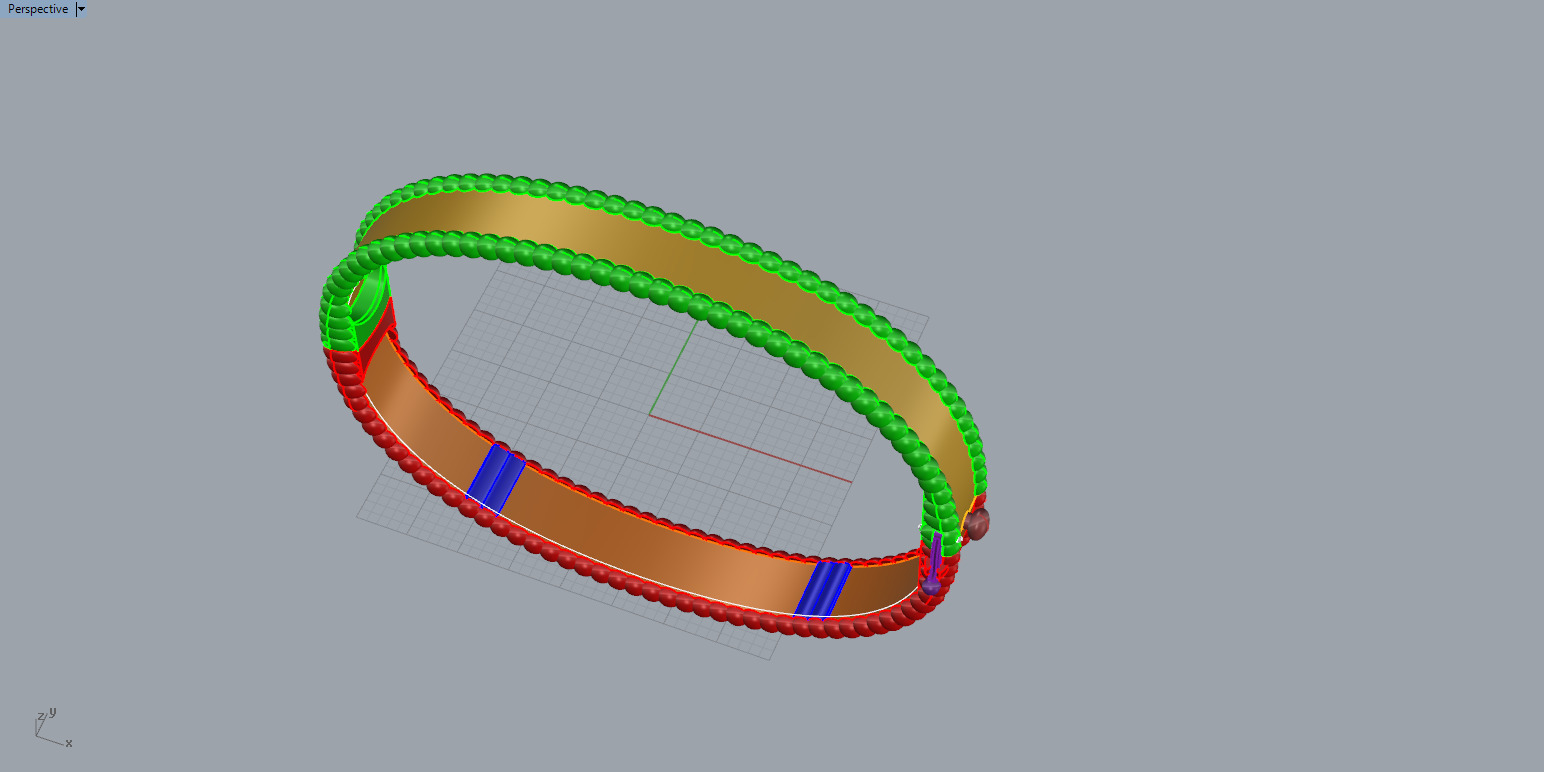Bracelet 30450 3D print model_3