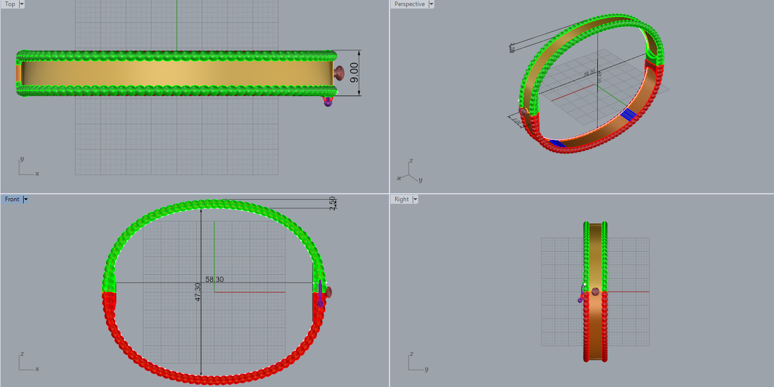 Bracelet 30450 3D print model_6