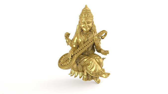Saraswati-Mata 3D-Print Model-06 3D print model