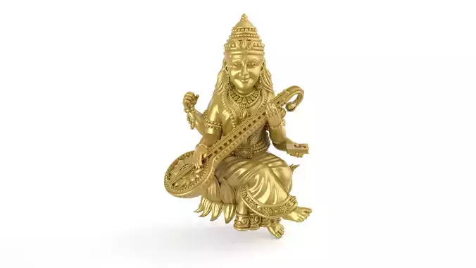 Saraswati-Mata 3D-Print Model-06