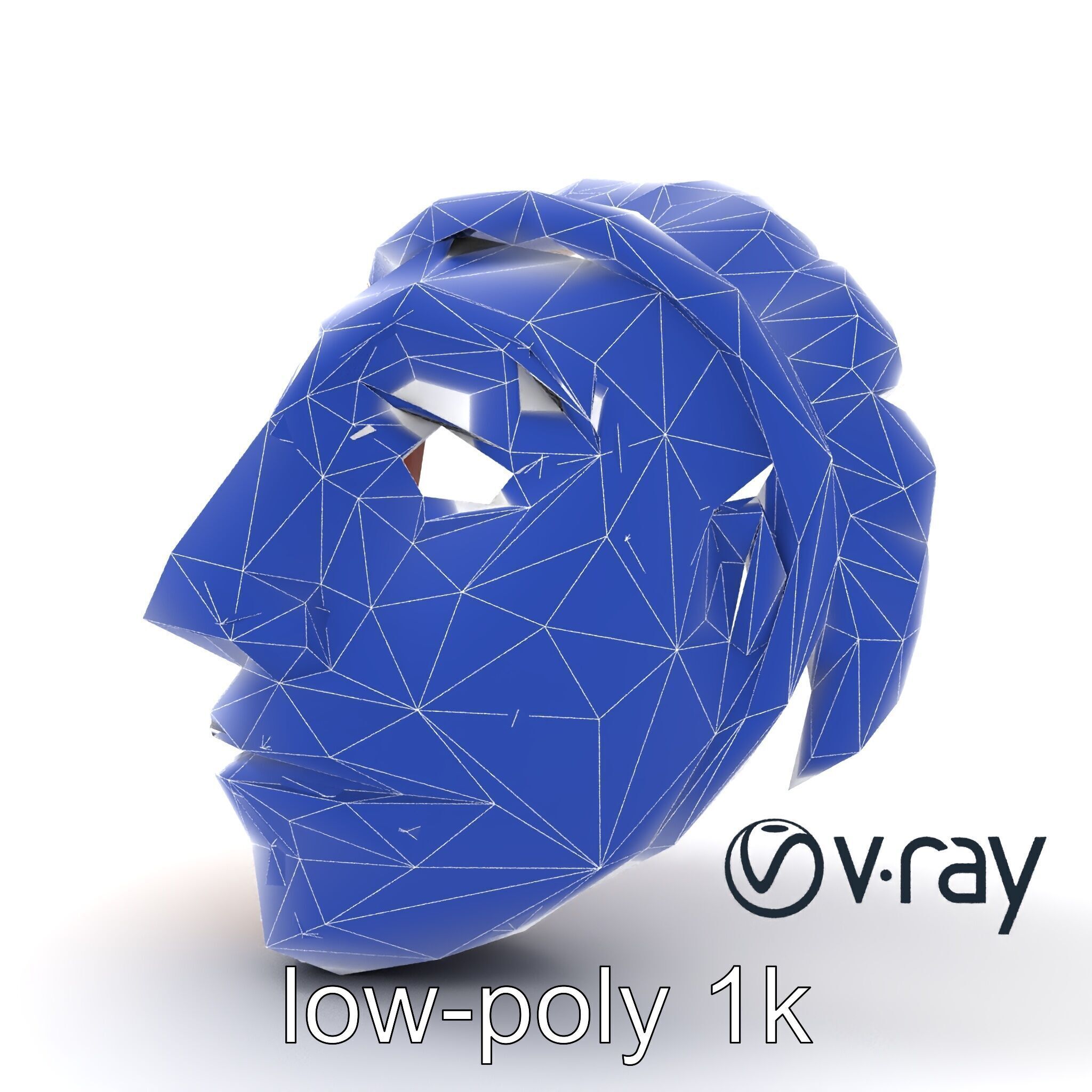 Ceremonial Mask Carved Texture model pack Low-poly 3D model_29