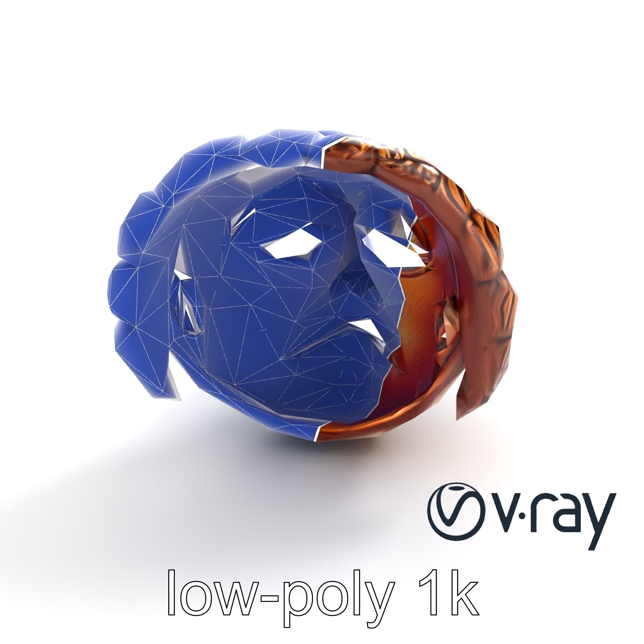 Ceremonial Mask Carved Texture model pack Low-poly 3D model_10
