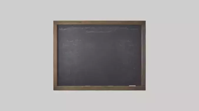 Chalkboard Wall Low-poly 3D model