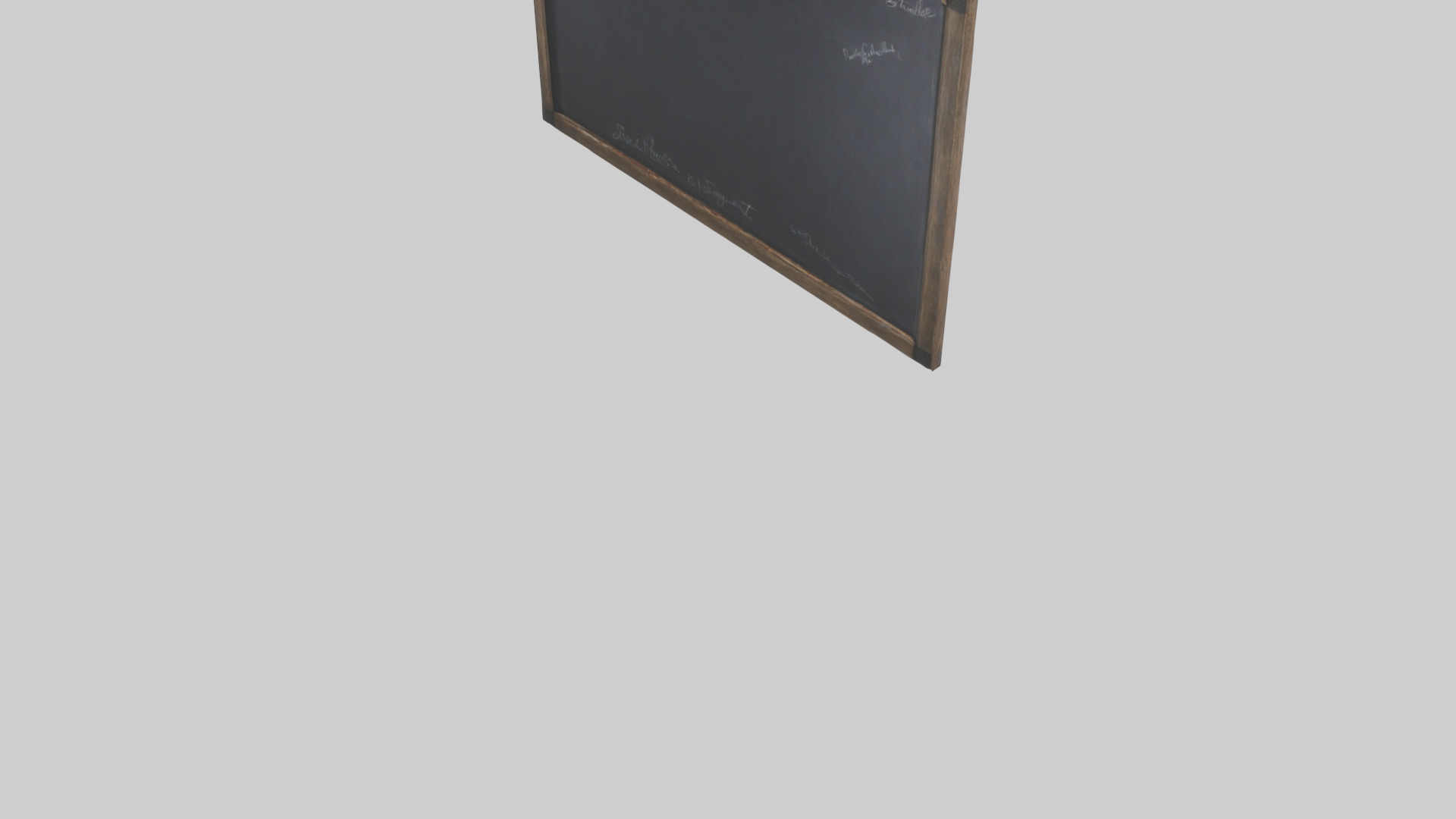 Chalkboard Wall Low-poly 3D model_5