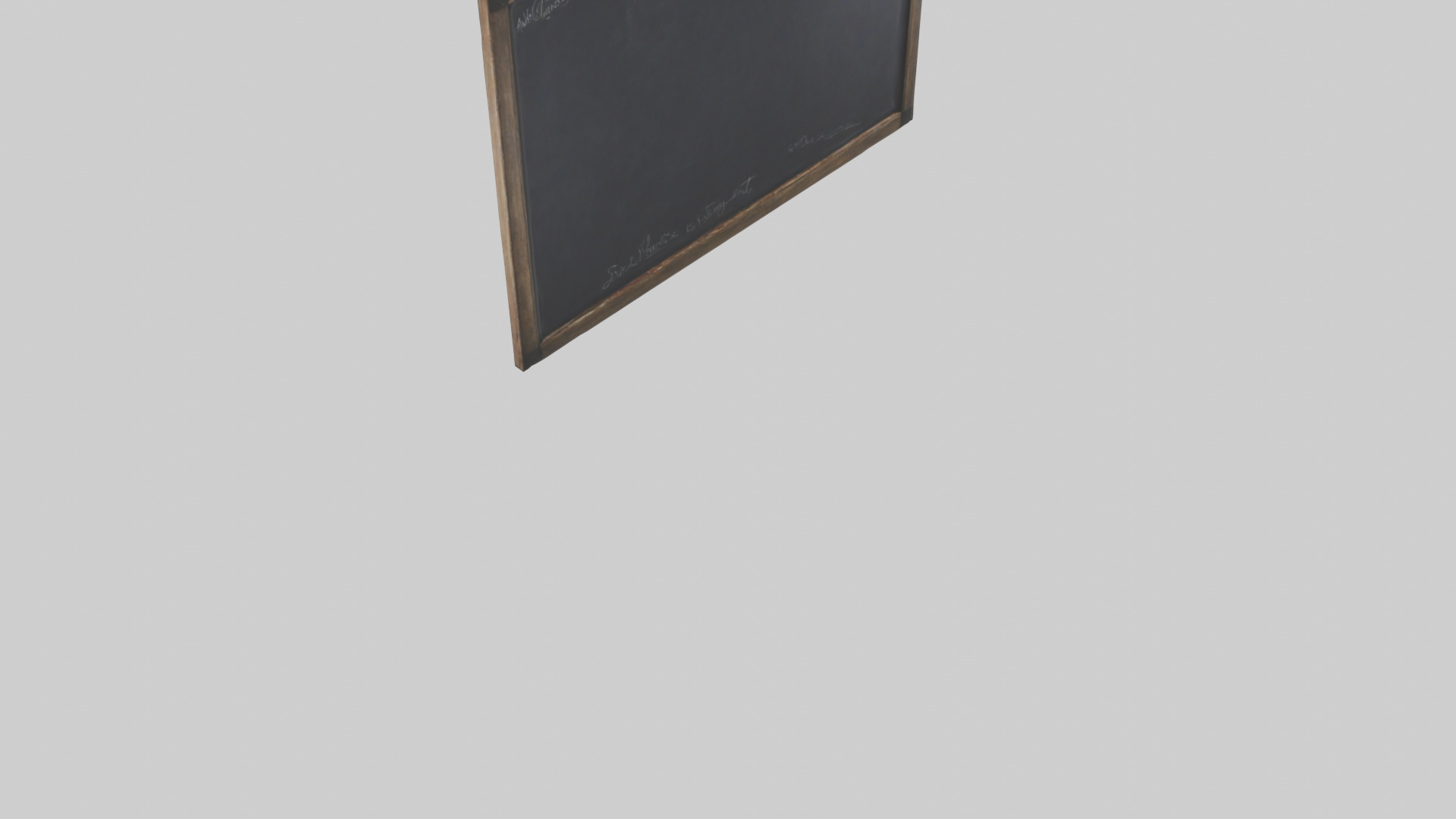 Chalkboard Wall Low-poly 3D model_6
