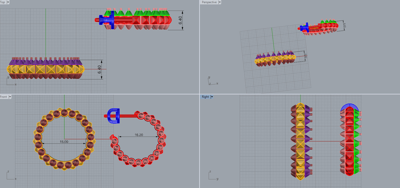 Ring and Earrings set 29202 3D print model_6