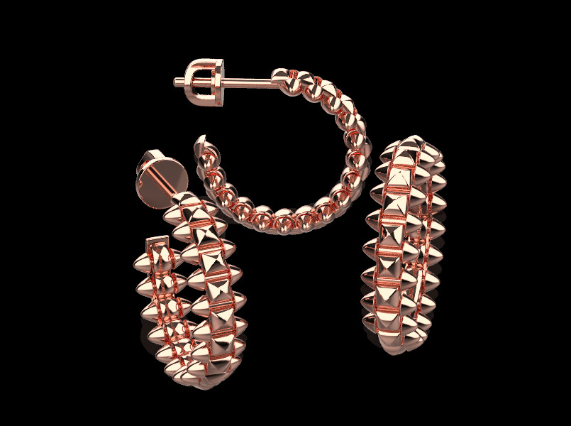 Ring and Earrings set 29202 3D print model_1