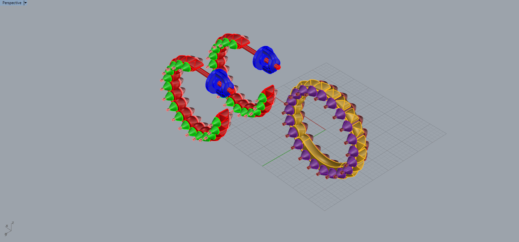 Ring and Earrings set 29202 3D print model_5