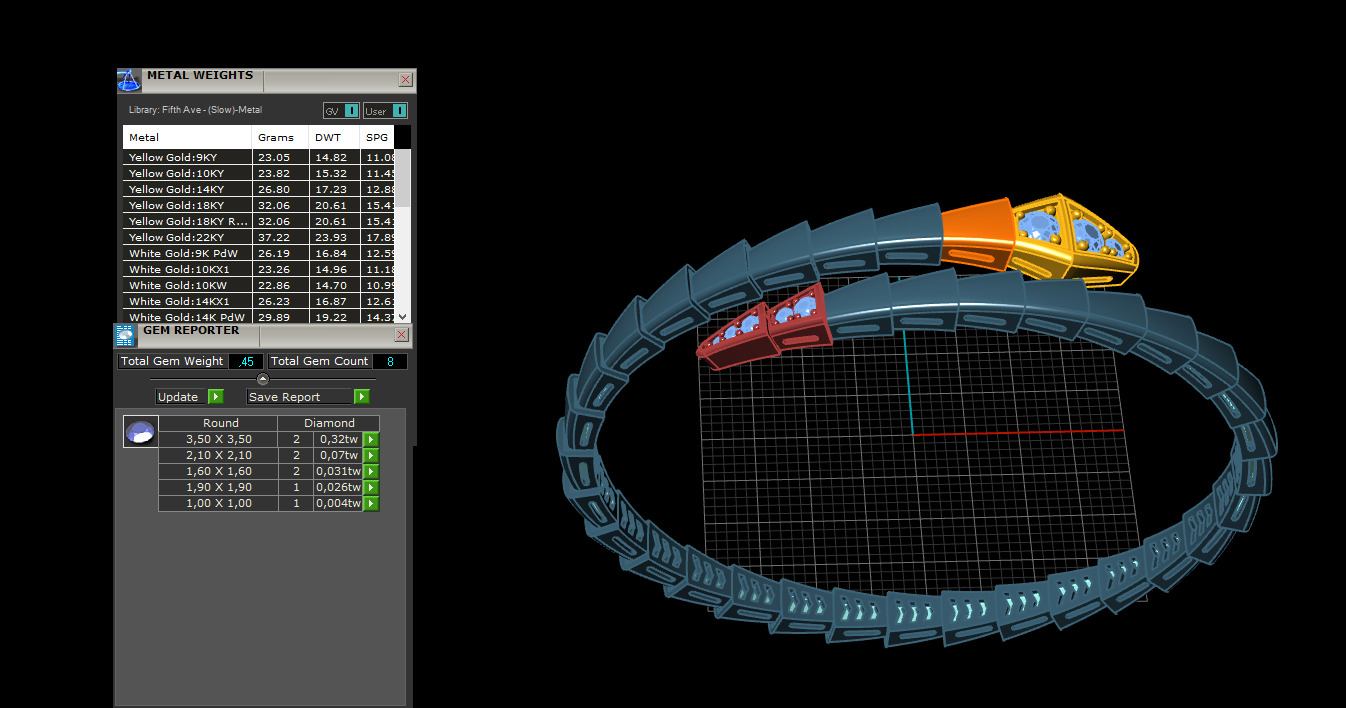 Snake Bracelet 29158 3D print model_7