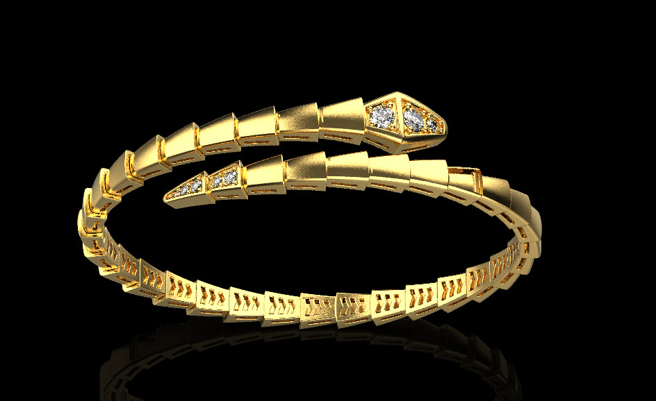 Snake Bracelet 29158 3D print model_1