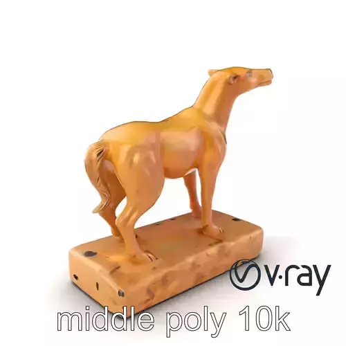 Detailed Animal Statuette Design model pack