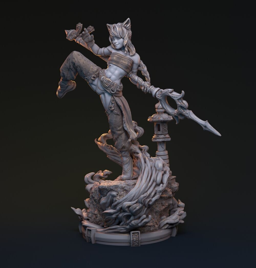 Bakaneko Catgirl 3D print model_20