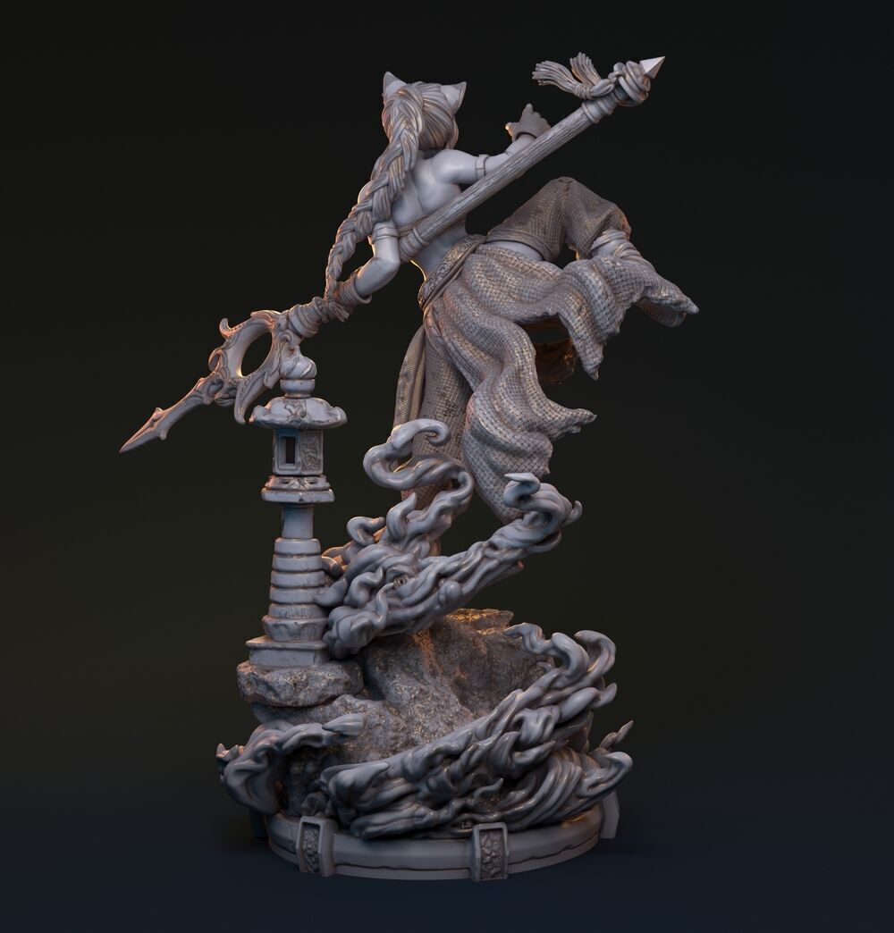 Bakaneko Catgirl 3D print model_16