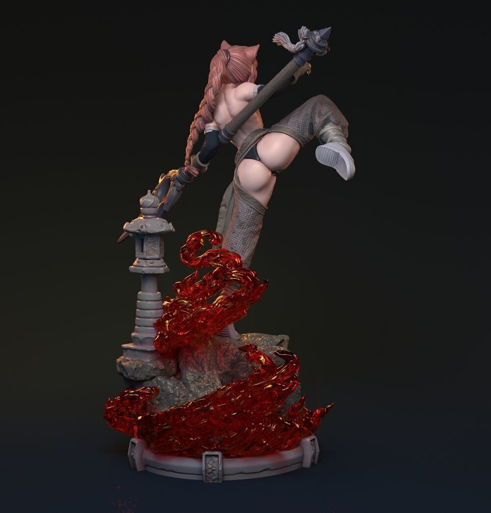Bakaneko Catgirl 3D print model_4