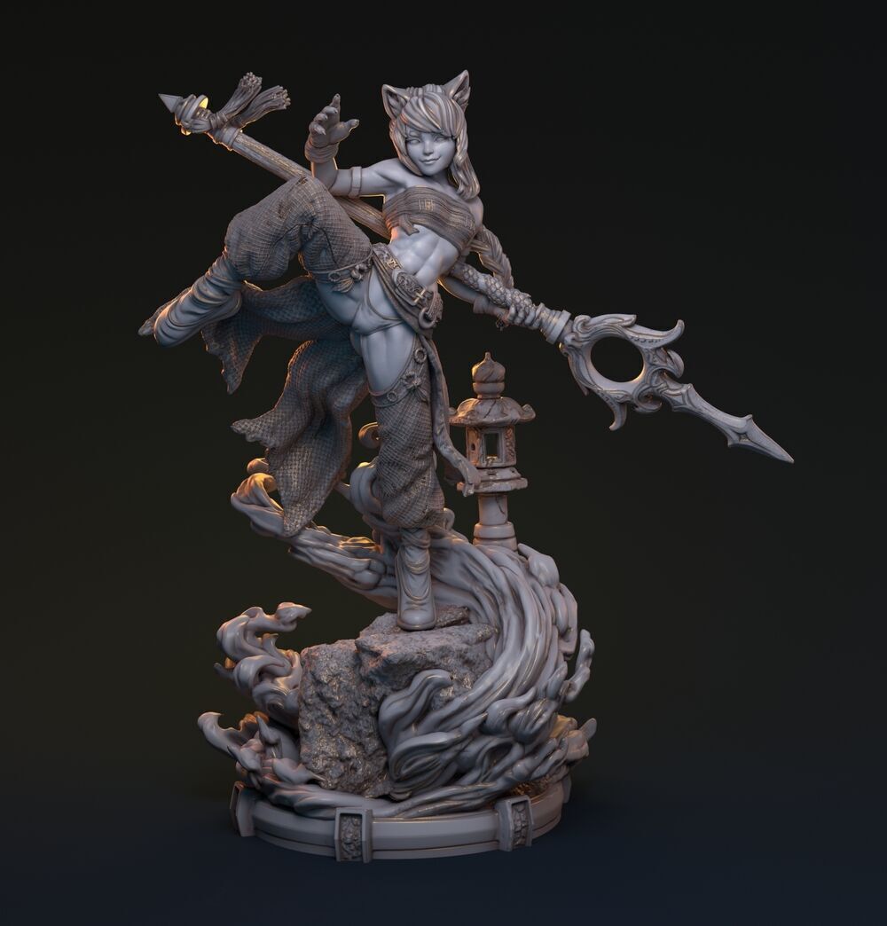 Bakaneko Catgirl 3D print model_7