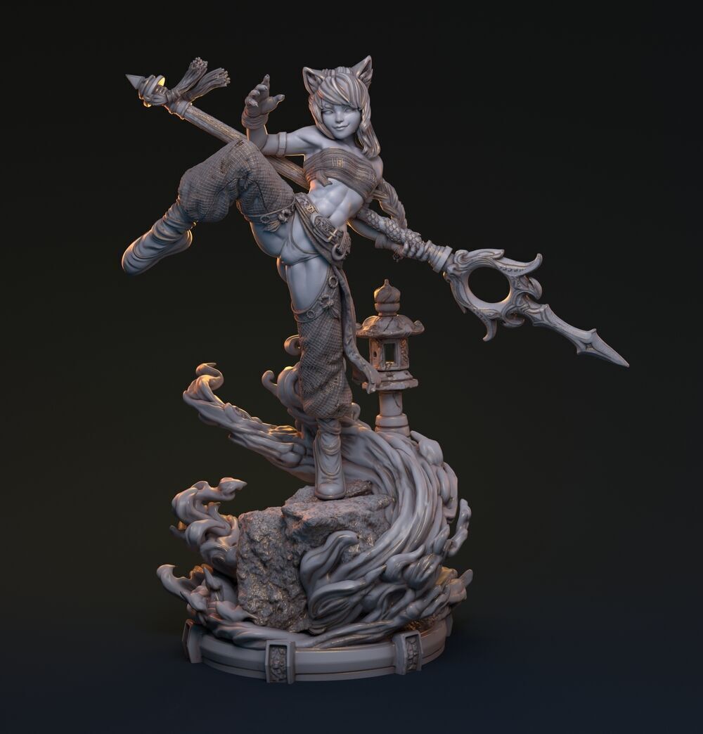 Bakaneko Catgirl 3D print model_11
