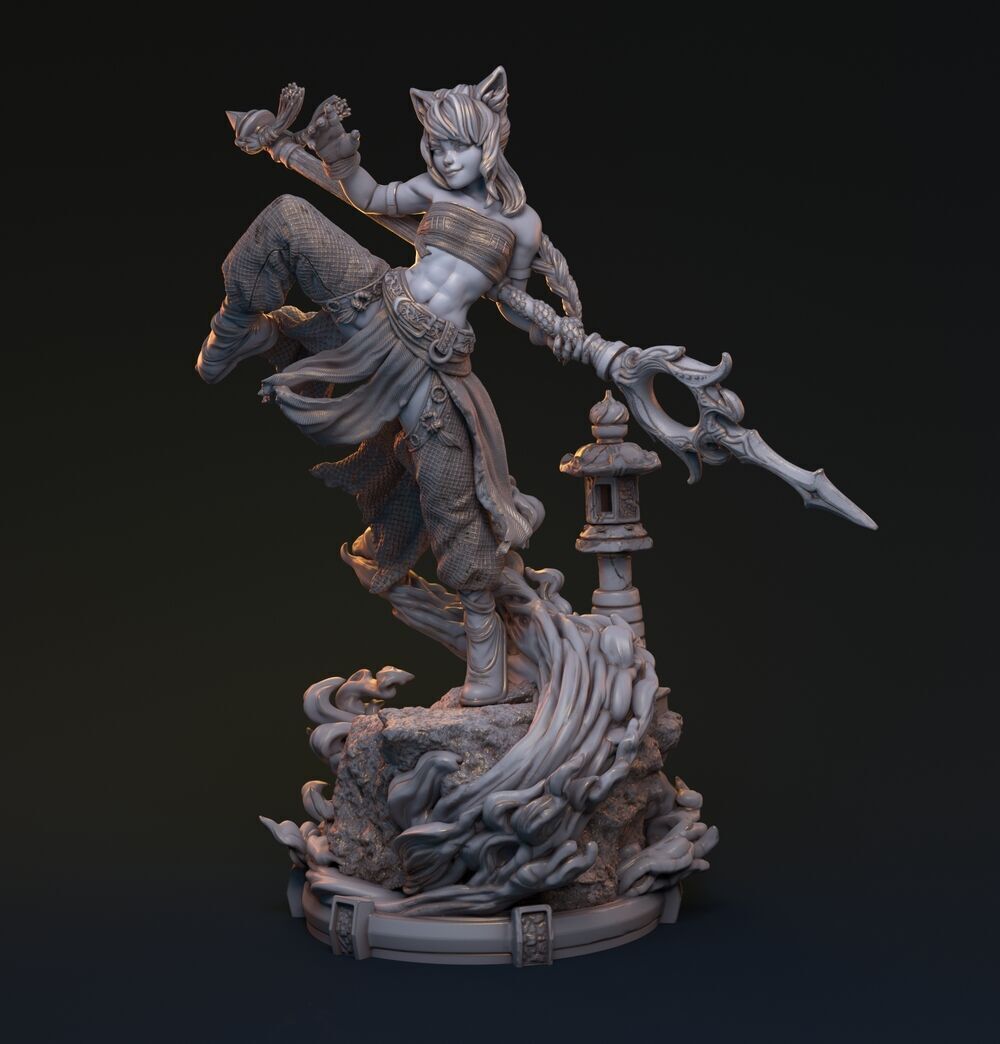 Bakaneko Catgirl 3D print model_5