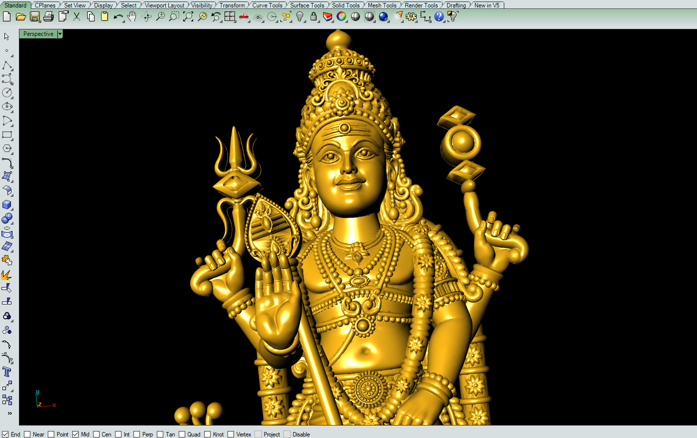 Kartikeya-Ji Murugan Murti Model-01 3D print model_6