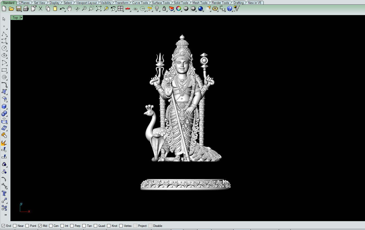 Kartikeya-Ji Murugan Murti Model-01 3D print model_9