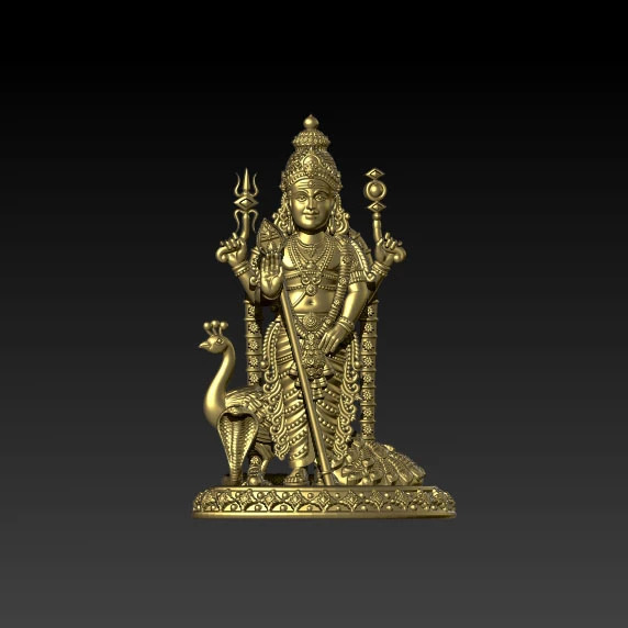 Kartikeya-Ji Murugan Murti Model-01 3D print model_1