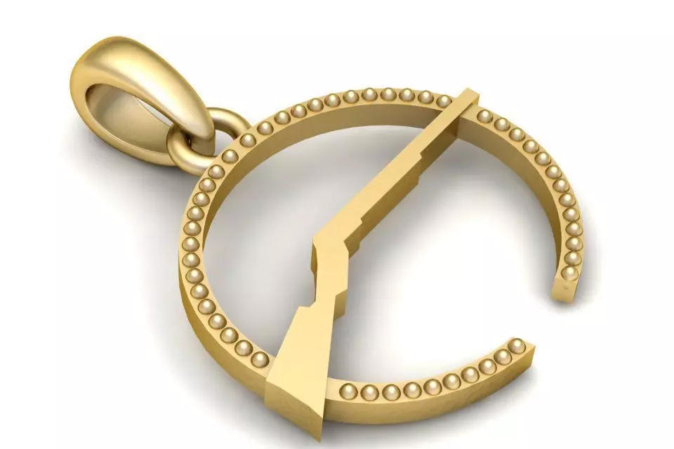 PESTAL  ROUND PENDANT 3D PRITNRABLE MODEL  3D print model_0