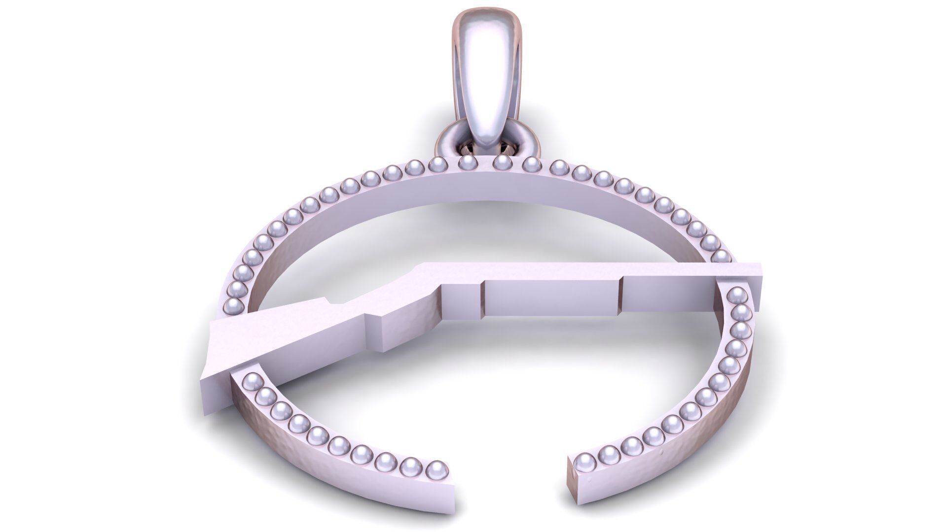 PESTAL  ROUND PENDANT 3D PRITNRABLE MODEL  3D print model_4