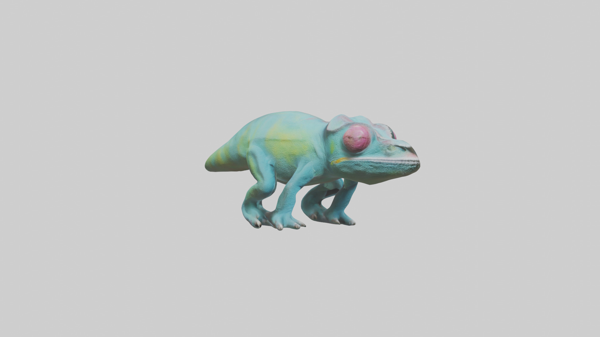 Chameleon Eyes Model Low-poly 3D model_16
