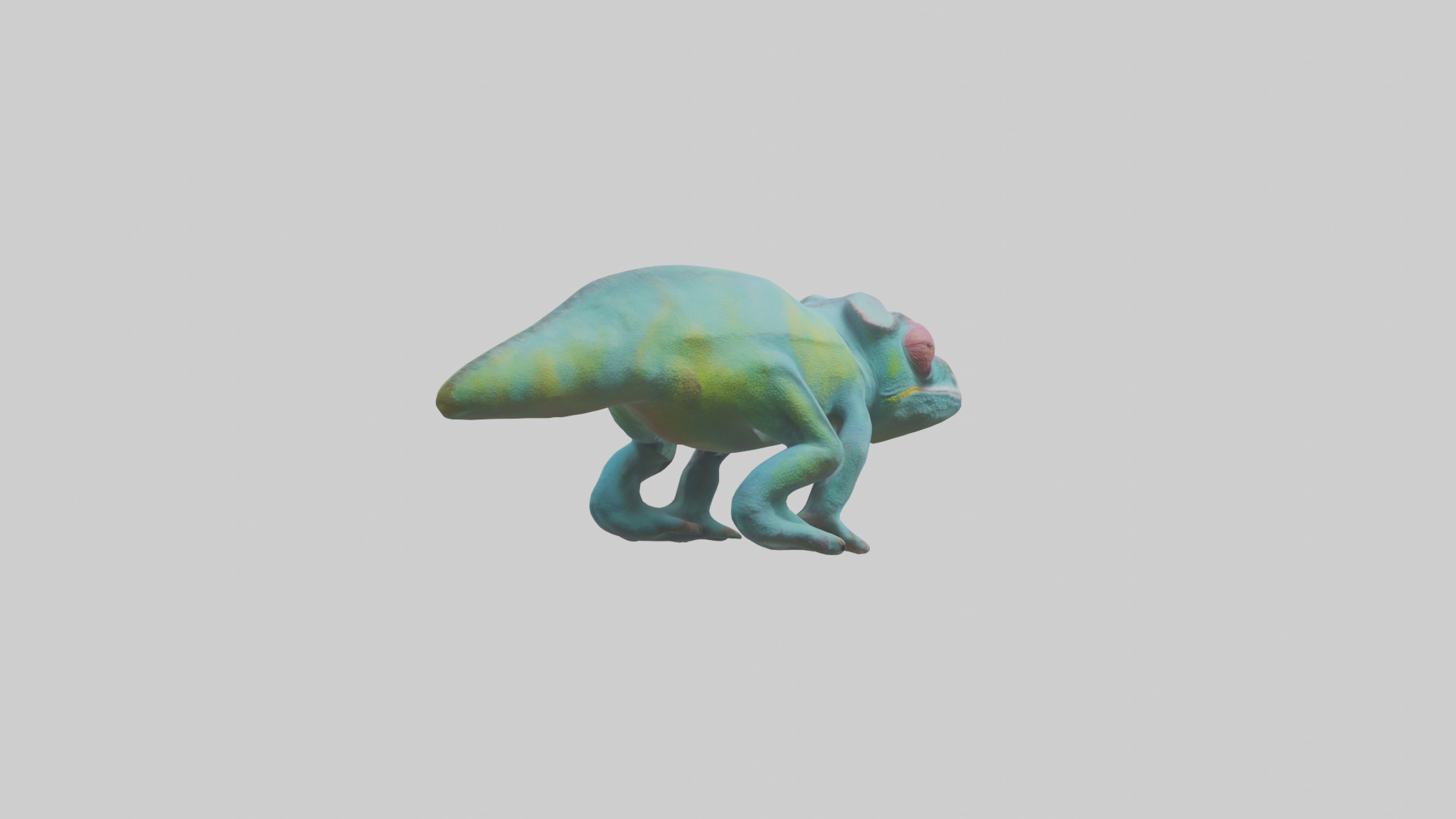 Chameleon Eyes Model Low-poly 3D model_4