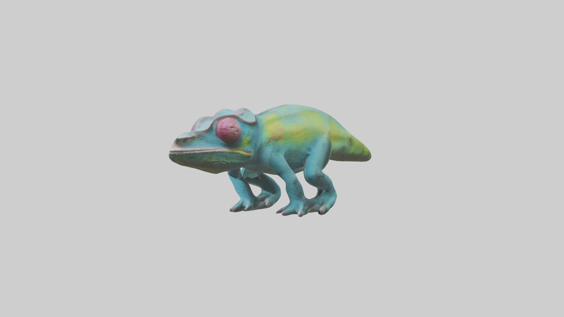 Chameleon Eyes Model Low-poly 3D model_1