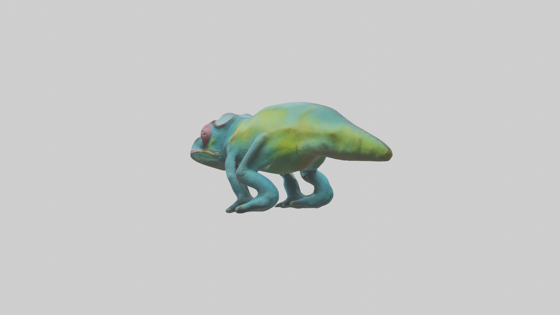 Chameleon Eyes Model Low-poly 3D model_3