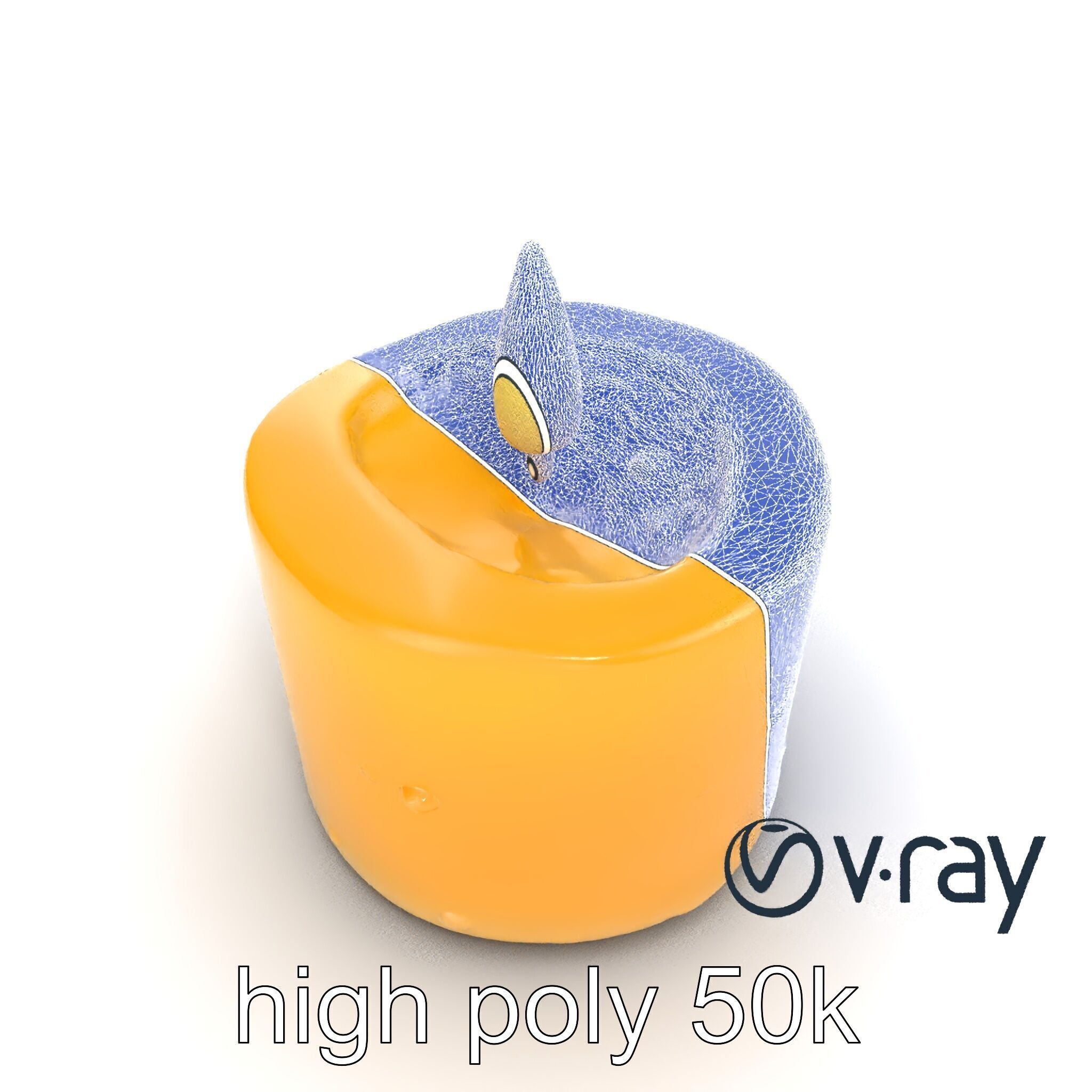 Cozy Candle with Textured Wax Surface model pack Low-poly 3D model_19