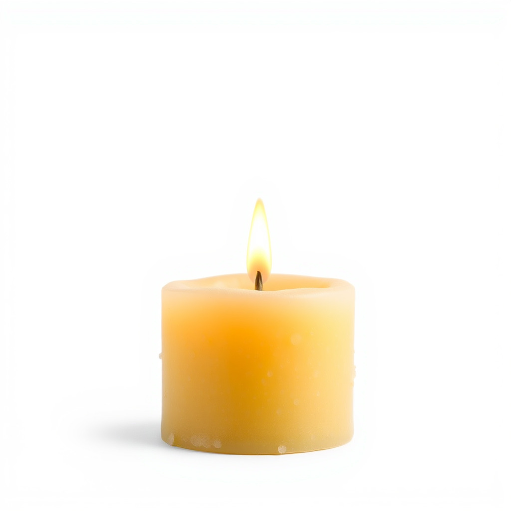 Cozy Candle with Textured Wax Surface model pack Low-poly 3D model_3