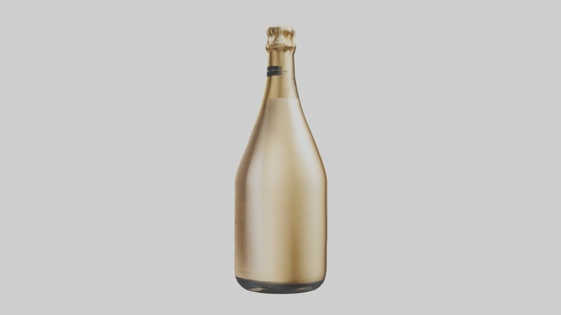 Champagne model Low-poly 3D model_22