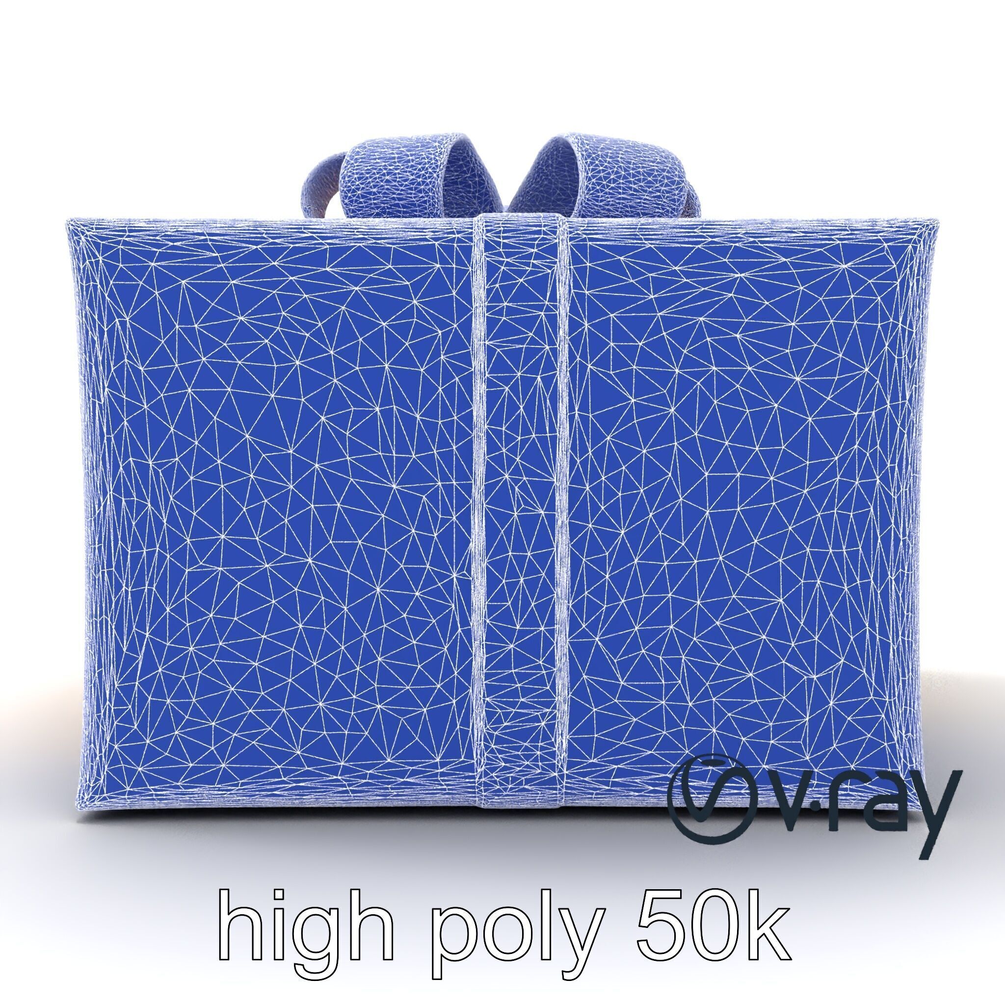 Festive Metallic Gift Box model pack Low-poly 3D model_58