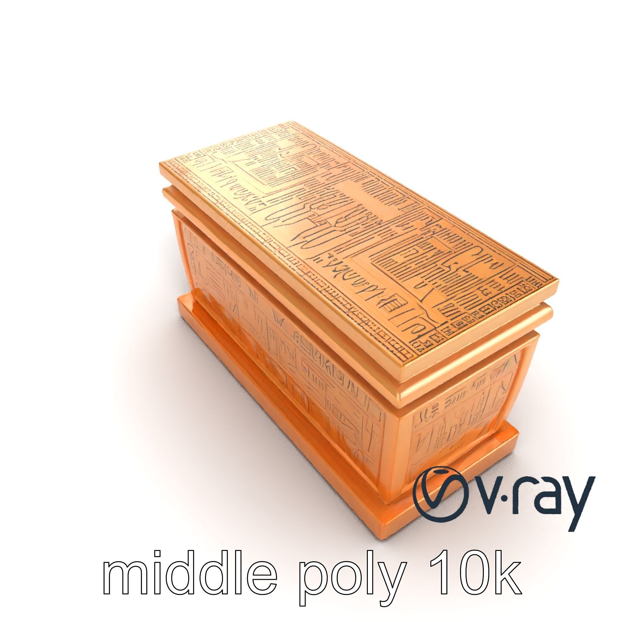 Festive Metallic Gift Box model pack Low-poly 3D model_7