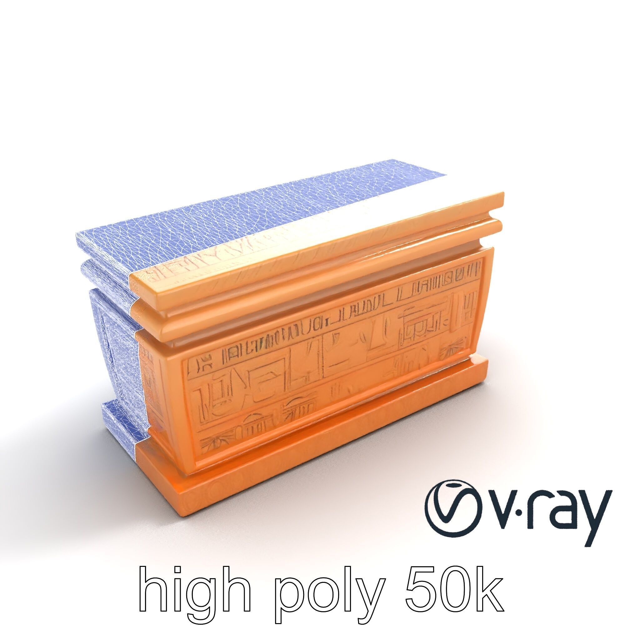 Festive Metallic Gift Box model pack Low-poly 3D model_22