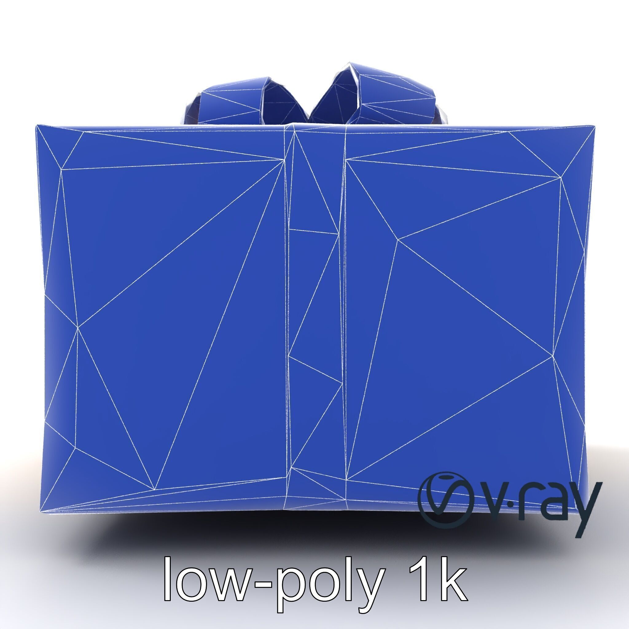 Festive Metallic Gift Box model pack Low-poly 3D model_46