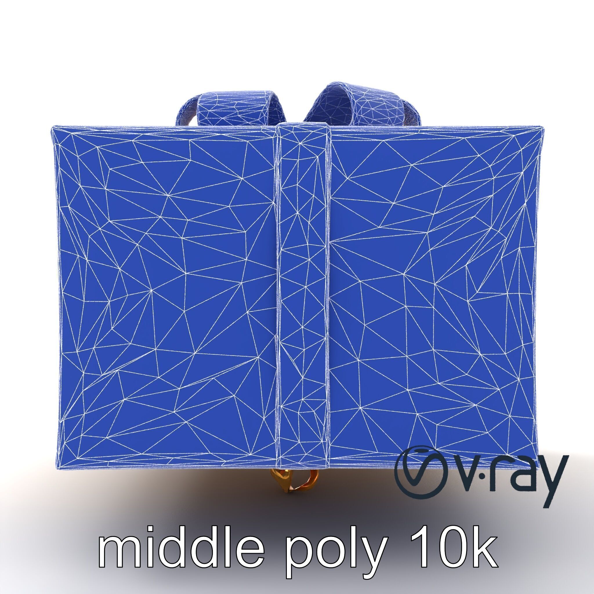 Festive Metallic Gift Box model pack Low-poly 3D model_60
